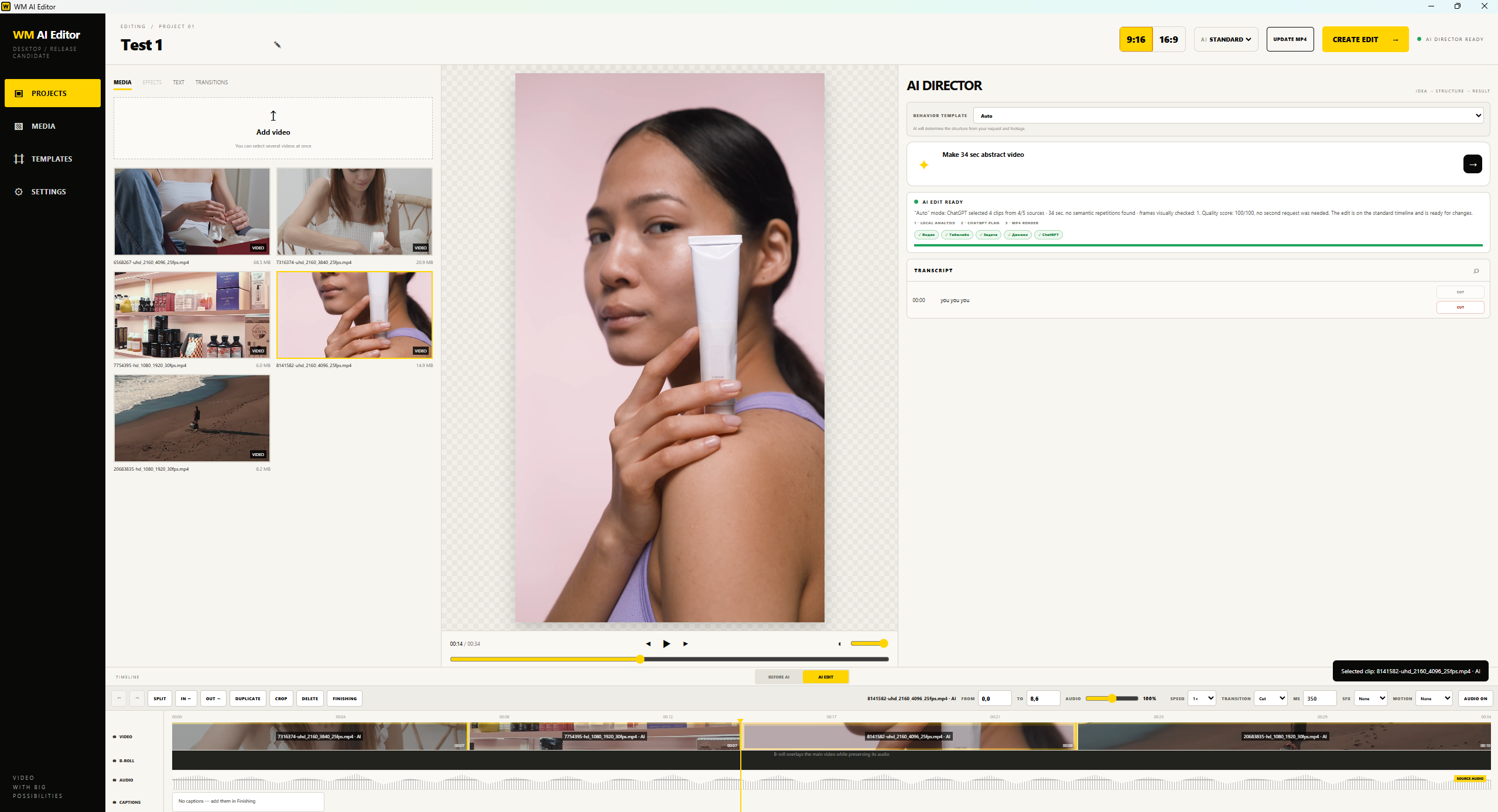 WM AI Editor development interface